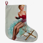 Miss Sylvania Pin-Up Girl Grote Kerstsok (Voorkant)