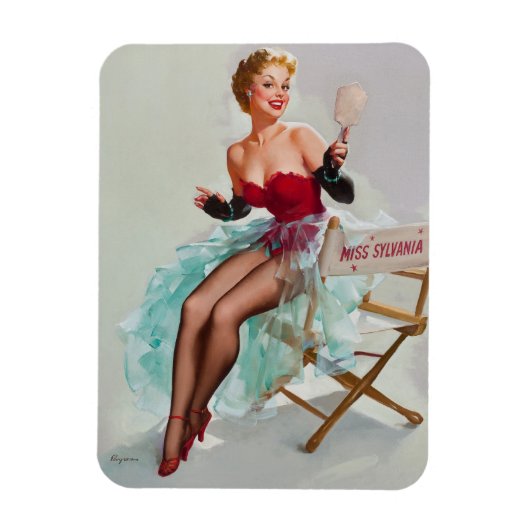 Miss Sylvania Pin-Up Girl Magneet (Verticaal)