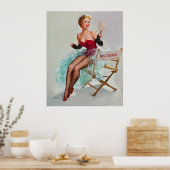 Miss Sylvania Pin-Up Girl Poster (Keuken)