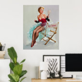 Miss Sylvania Pin-Up Girl Poster (Thuiskantoor)