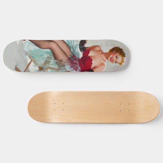 Miss Sylvania Pin-Up Girl Skateboard (Horizontaal)