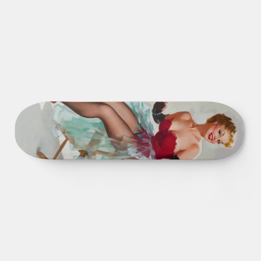Miss Sylvania Pin-Up Girl Skateboard (Horizontaal)