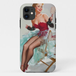 Miss Sylvania Pin-Up Meisje Case-Mate iPhone Case