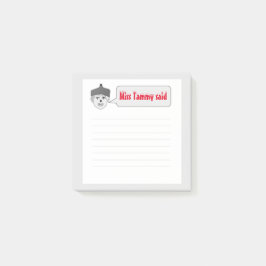 Miss Tammy zei White Post-It Notes