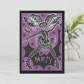 Miss Teen Halloween partijuitnodiging Kaart (Staand voorkant)