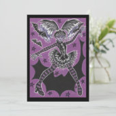 Miss Teen Halloween uitnodiging (Staand voorkant)