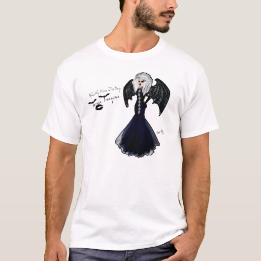 Miss Terra Trayne:  Virtual Drag Queen "Autograaf" T-shirt (Voorkant)