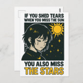 Miss the stars briefkaart (Voorkant / Achterkant)