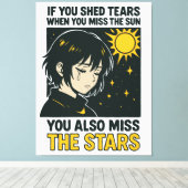 Miss the stars canvas afdruk (Insitu (Houten vloer))