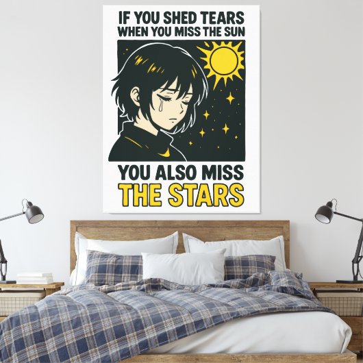 Miss the stars canvas afdruk (Insitu (Slaapkamer))