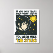 Miss the stars canvas afdruk (Voorkant)