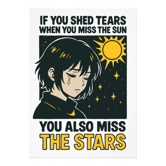 Miss the stars foto afdruk (Voorkant)