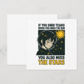 Miss the stars kaart (Voorkant / Achterkant)