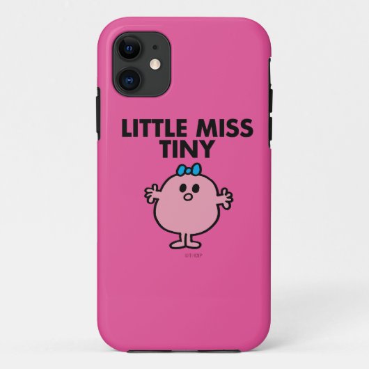 Miss Tiny | Zwarte briefing Case-Mate iPhone Case (Achterkant)