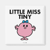 Miss Tiny | Zwarte briefing Magneet (Voorkant)