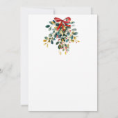 Miss-tletoe aan Mrs Christmas Vrijgezellenfeest Kaart (Achterkant)