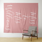 Miss to Mrs Banner Bruidsfeest Backdrop Roze Wandkleed (In Situ (horizontaal))