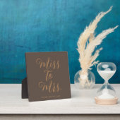 Miss to Mrs Banner Moderne Bruidsfeest Prop Fotoplaat (Insitu)