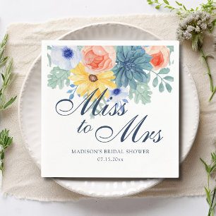 Miss To Mrs Bloemige Succulente Macaron Bruiloft F Servet