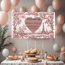 Miss to Mrs Bridal Shower Paris French Country  Spandoek