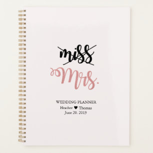 Miss to Mrs Bruids Huwelijks Dagelijkse Planner