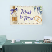 Miss to Mrs Bruidsfeest Decoratie Banner (Beurs)