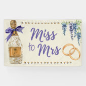 Miss to Mrs Bruidsfeest Decoratie Banner (Horizontaal)