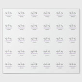 Miss to Mrs bruidsfeest voeg naam datum jaar boog Cadeaupapier (Vlak)