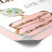 Miss to Mrs Bruidsmeisje Cadeau Bagage Claim Bord Poster (Hoek)