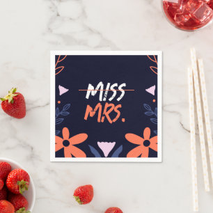 Miss To Mrs. Bruiloftsborrel Servet