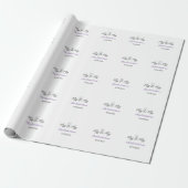Miss to Mrs bruiloftsborrel voeg naam datum jaar b Cadeaupapier (Uitgerold)