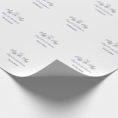 Miss to Mrs bruiloftsborrel voeg naam datum jaar b Cadeaupapier (Hoek)
