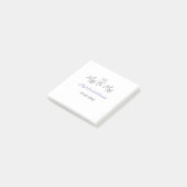 Miss to Mrs bruiloftsfeest voeg naam datum jaar bo Post-it® Notes (Schuin)