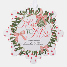 Miss to Mrs Coquette Bow Mistletoe Vrijgezellenfee