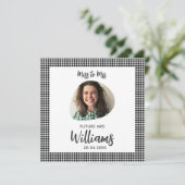 Miss to Mrs Future Mrs Modern Boho Flat Kaart (Staand voorkant)