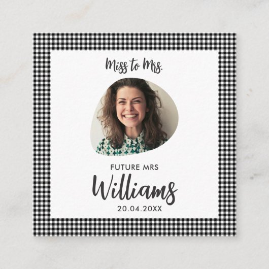 Miss to Mrs Future Mrs Modern Boho Informatiekaartje (Voorkant)