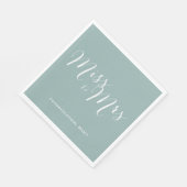 Miss to Mrs Green Bruiloftsfeest Servetten (Hoek)