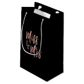 Miss to Mrs Hen's Party Roos Gold Foil Klein Cadeauzakje (Achterkant Gekanteld)