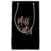 Miss to Mrs Hen's Party Roos Gold Foil Klein Cadeauzakje (Voorkant)