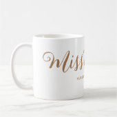 Miss to Mrs Modern Boho Script Meisjesuitstap Koffiemok (Links)