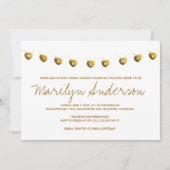 Miss to Mrs. Modern Gold Vrijgezellenfeest Kaart (Voorkant)