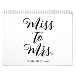 Miss to Mrs Moderne Bruidsfeest Bruidsmeisjesuitno Kalender