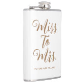 Miss to Mrs Moderne Bruidsfeest  Heupfles (Rechts)