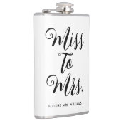 Miss to Mrs Moderne Bruiloft Feest  Heupfles (Rechts)