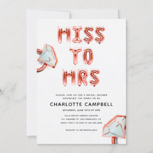 Miss To Mrs Roos Gold Vrijgezellenfeest Kaart