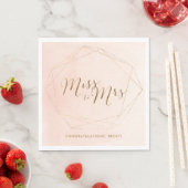 Miss to Mrs Roze Gouden Bruiloftsfeest Servetten (Insitu)