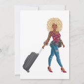 Miss to Mrs Travel Bridal Shower Uitnodiging (Achterkant)