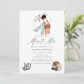 Miss to Mrs Travel Bridal Shower Uitnodiging (Staand voorkant)