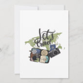 Miss to Mrs Travel Bridal Shower Uitnodiging (Achterkant)