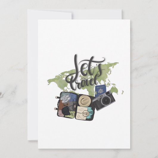 Miss to Mrs Travel Bridal Shower Uitnodiging (Achterkant)